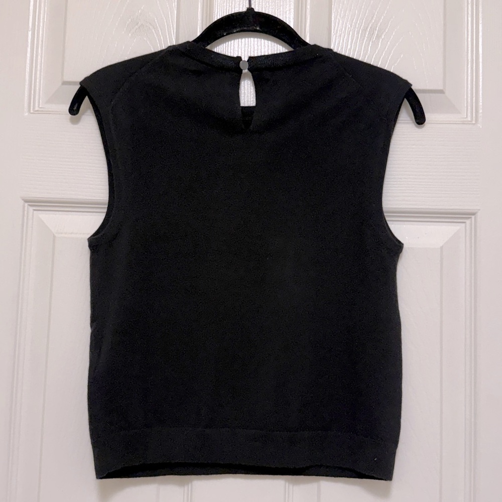 NWT J.Crew Featherweight Cashmere-Blend Cropped Sweater Shell - Picture 5 of 8